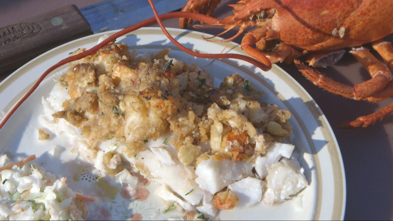 Fish Fillets with Lobster and Brandy Stuffing Recipe | BBQ Pit Boys