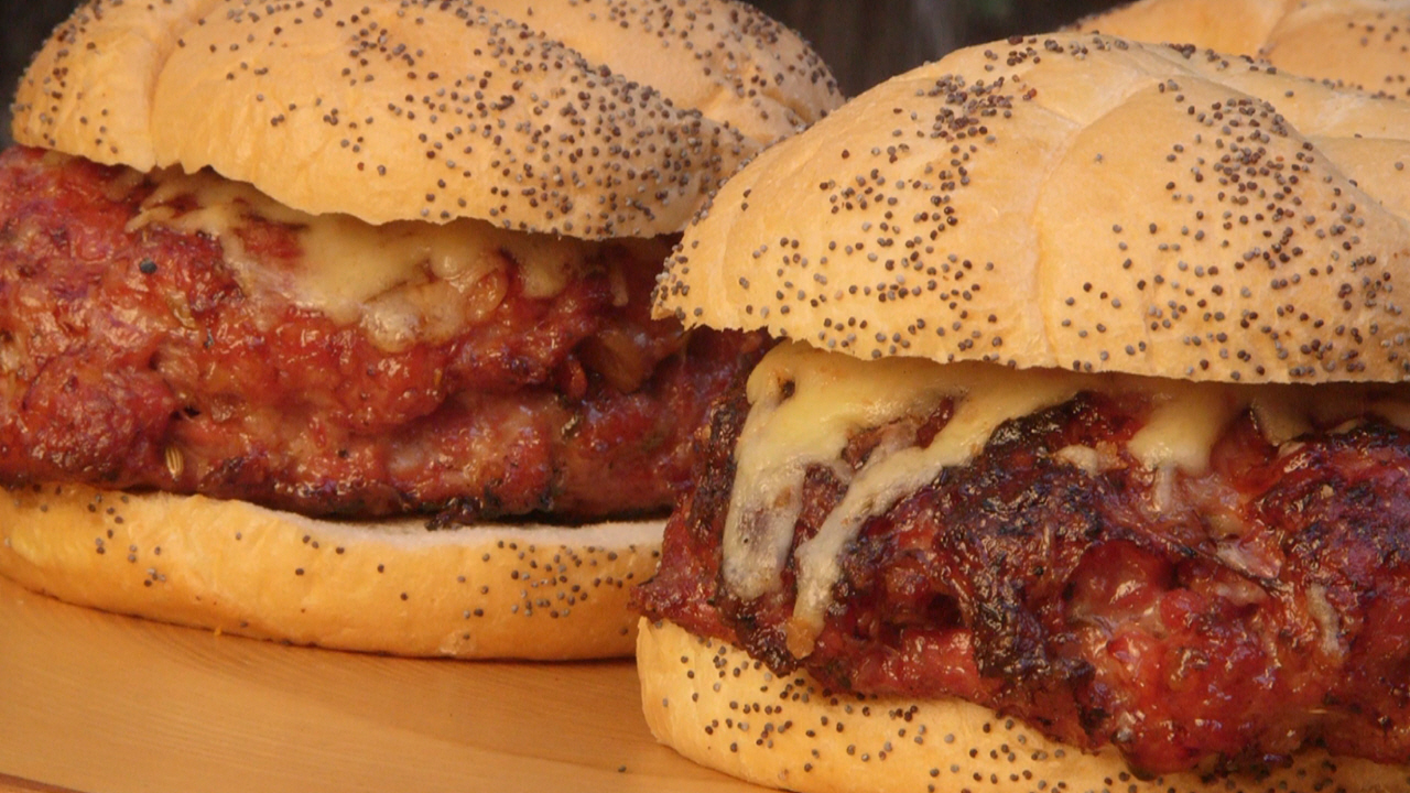 Bacon Sausage Cheeseburgers Recipe BBQ Pit Boys