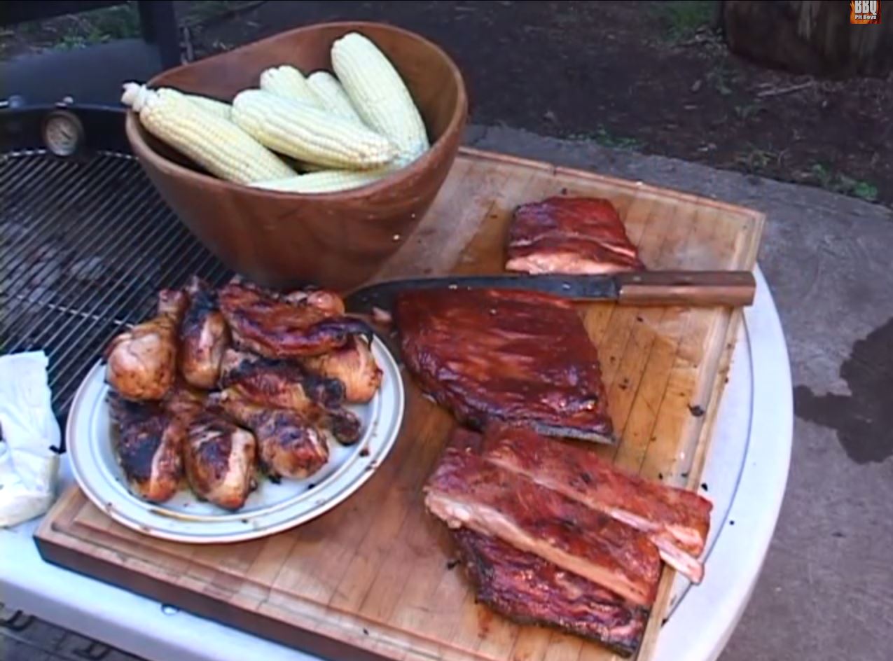 Barbecue Spare Ribs and Sweet Corn Recipe BBQ Pit Boys