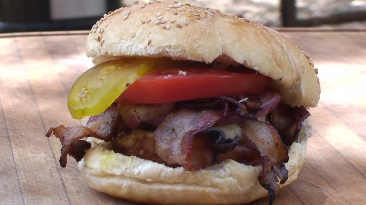 Bacon Veggie Burgers Recipe | BBQ Pit Boys