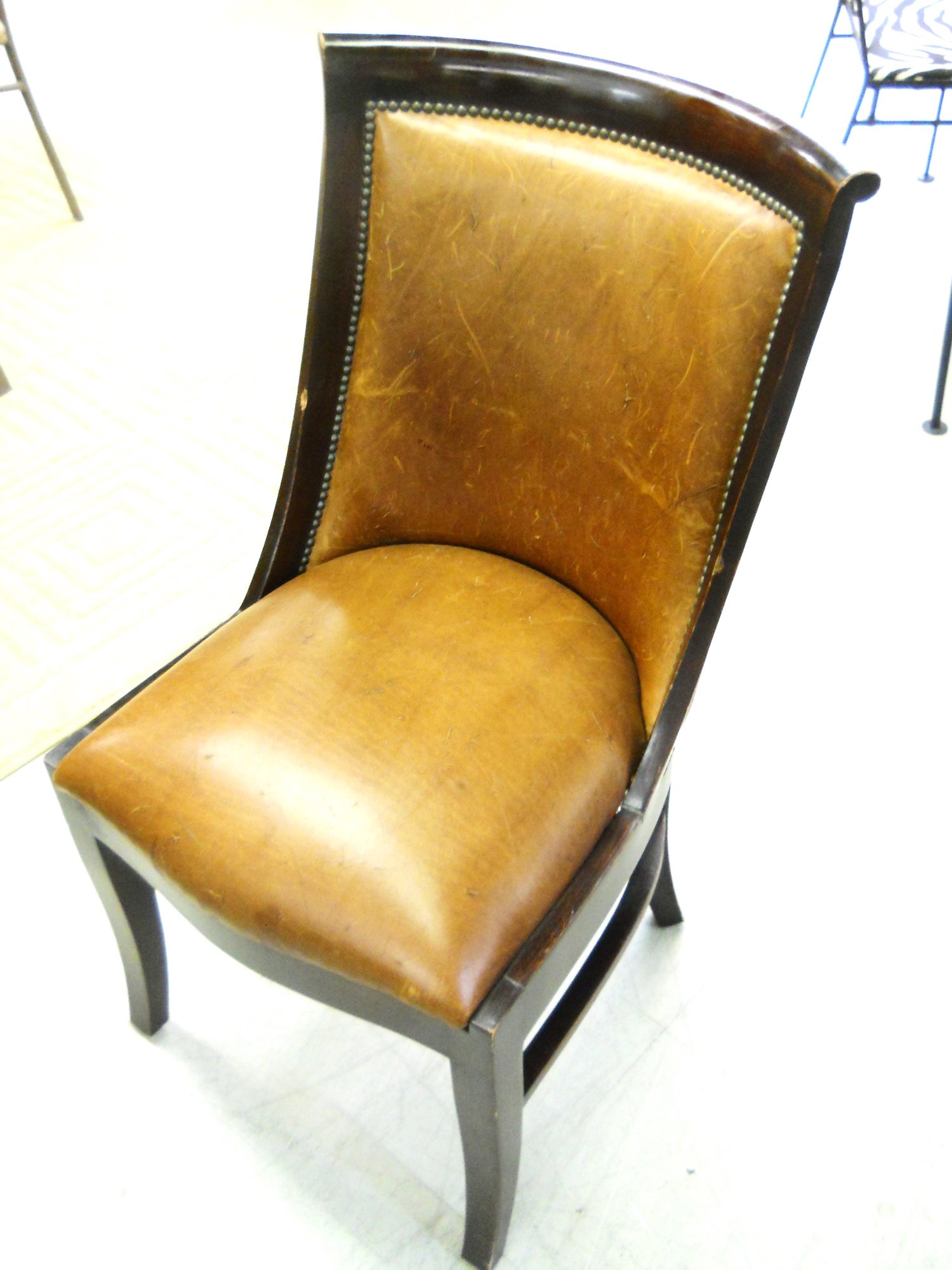 Distressed Leather Chair