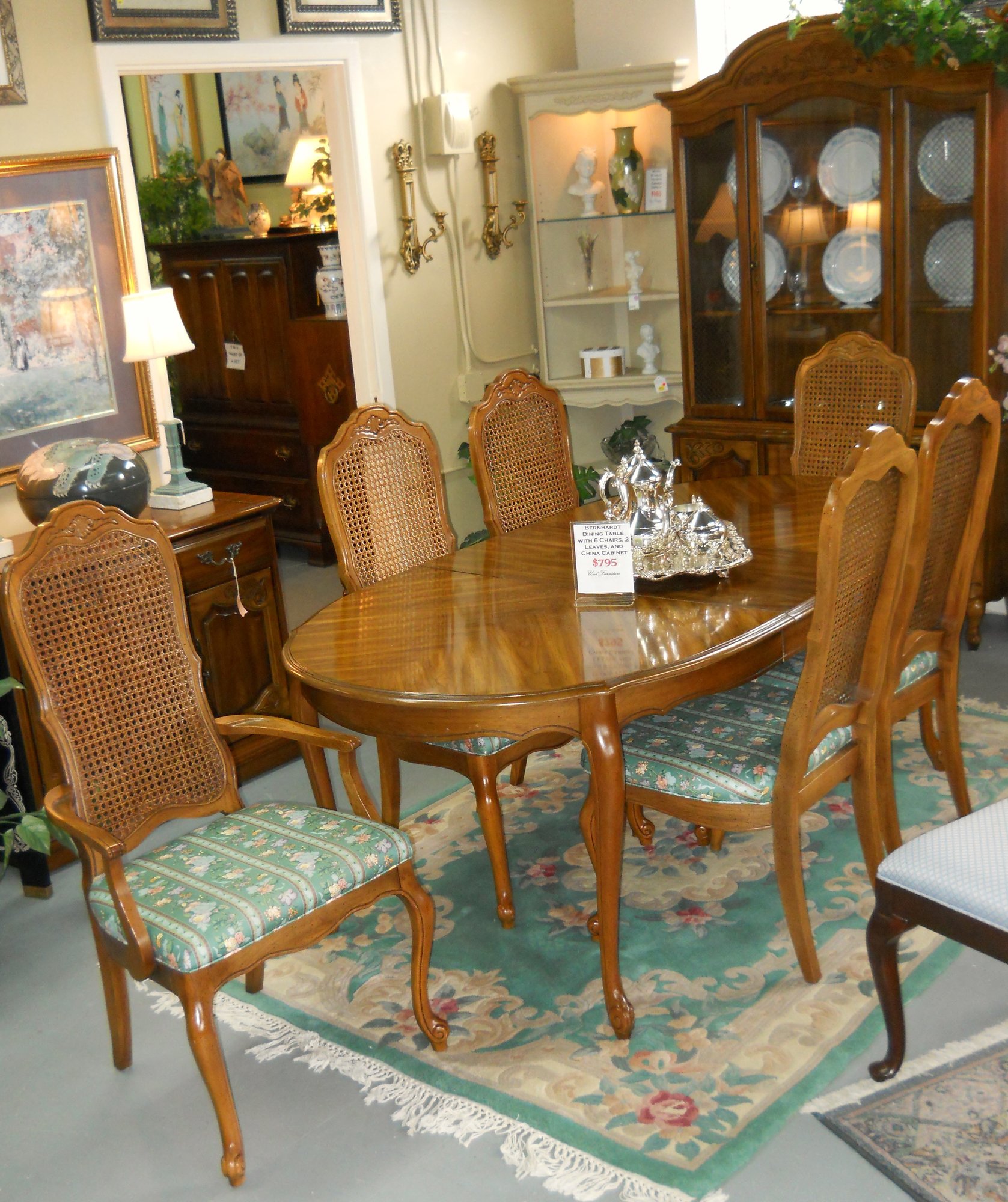 Unique Used Bernhardt Dining Room Furniture for Large Space